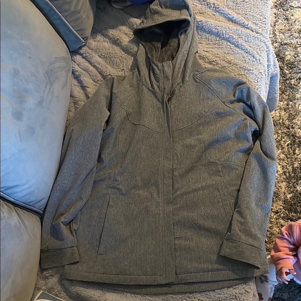Women's Gray Hooded Jacket
